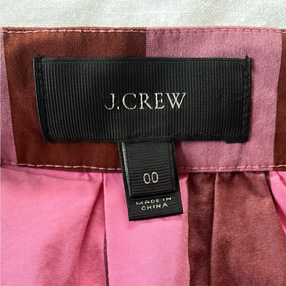 J Crew Cotton Gingham Midi Skirt - size 00 - Perfect Condition - Picture 10 of 10